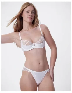Bras N Things Bras N Things Vamp Hopeless Romantic High Leg Brazilian Knicker in Ivory
