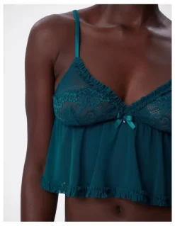 Bras N Things Bras n Things Too Cute cami in teal