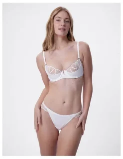 Bras N Things Bras N Things Vamp Hopeless Romantic Push Up 1/4 Cup Bra in Ivory