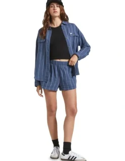 BRIXTON Wandering Short in Navy Multi