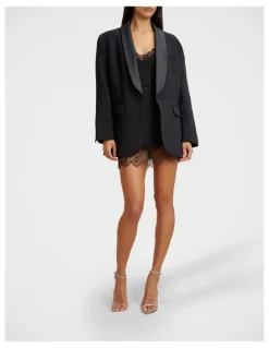 By Johnny Elodie Lace Mini Skirt