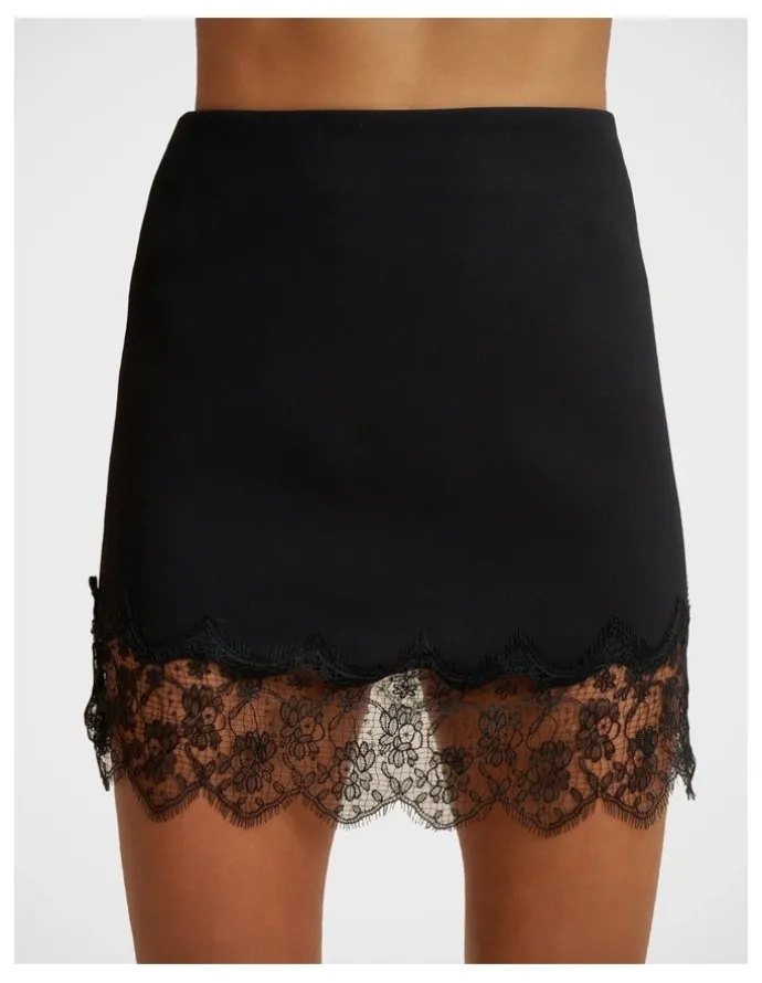 By Johnny Elodie Lace Mini Skirt