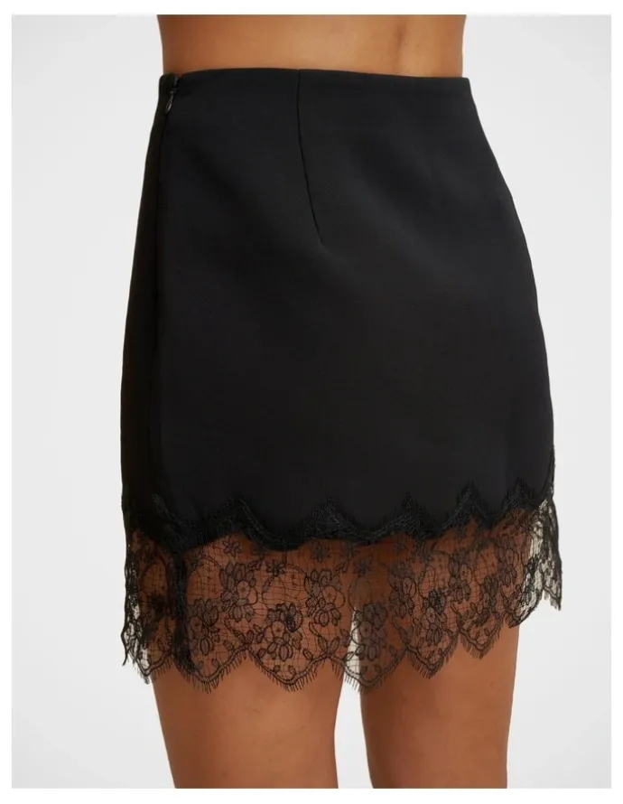 By Johnny Elodie Lace Mini Skirt