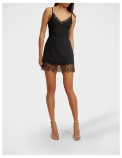 By Johnny Elodie Lace Mini Skirt