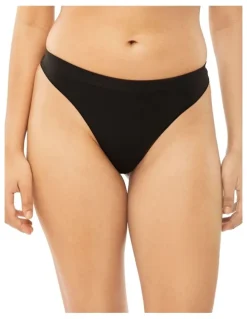 Calvin Klein Bonded Flex Thong in Black