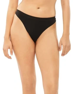 Calvin Klein Bonded Flex Thong in Black