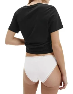 Calvin Klein Bottom's Up Refresh Bikini in White