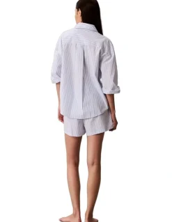 Calvin Klein Cotton Poplin Covered Wb Short in Multi
