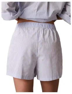 Calvin Klein Cotton Poplin Covered Wb Short in Multi
