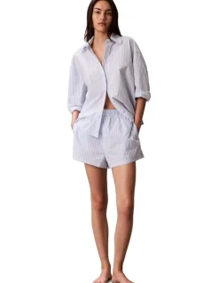 Calvin Klein Cotton Poplin Covered Wb Short in Multi