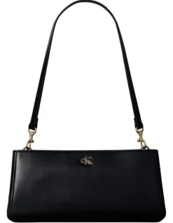 Calvin Klein Elongated Shoulder Bag in Black