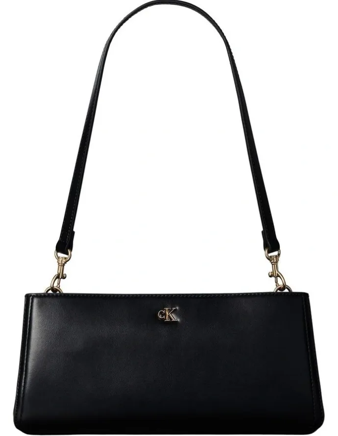 Calvin Klein Elongated Shoulder Bag in Black