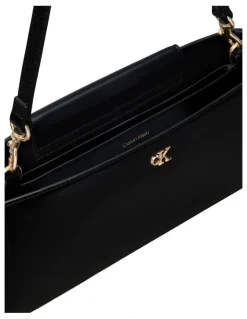 Calvin Klein Elongated Shoulder Bag in Black