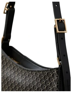 Calvin Klein Emblem Allover Print Small Shoulder Bag