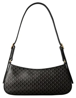 Calvin Klein Emblem Allover Print Small Shoulder Bag