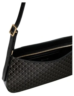 Calvin Klein Emblem Allover Print Small Shoulder Bag