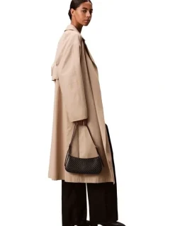 Calvin Klein Emblem Allover Print Small Shoulder Bag