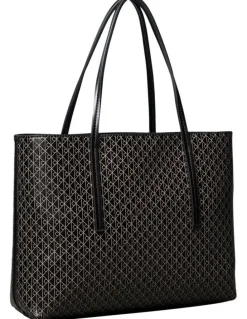 Calvin Klein Emblem Allover Print Small Tote Bag with Pouch
