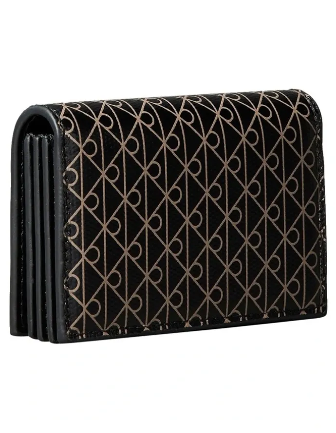 Calvin Klein Emblem Allover Print Accordion Cardcase