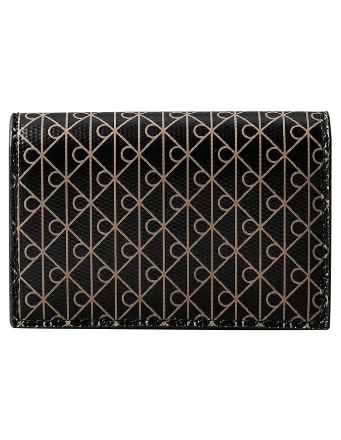 Calvin Klein Emblem Allover Print Accordion Cardcase