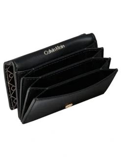 Calvin Klein Emblem Allover Print Accordion Cardcase
