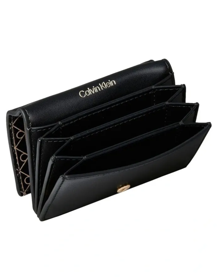Calvin Klein Emblem Allover Print Accordion Cardcase