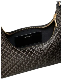 Calvin Klein Emblem Allover Print Shoulder Bag
