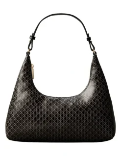 Calvin Klein Emblem Allover Print Shoulder Bag