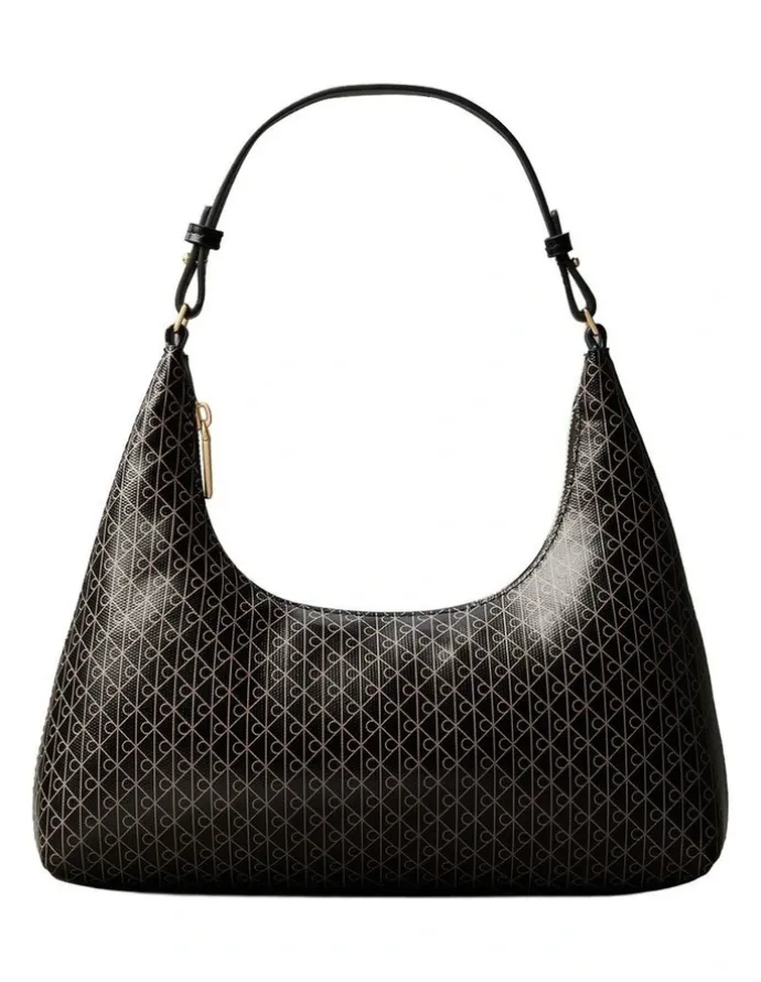 Calvin Klein Emblem Allover Print Shoulder Bag