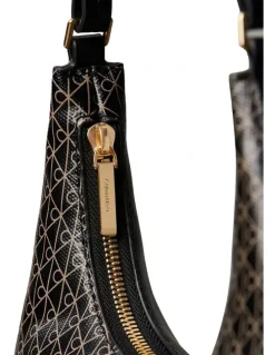 Calvin Klein Emblem Allover Print Shoulder Bag