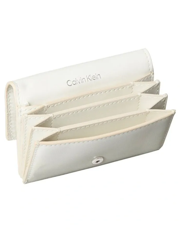 Calvin Klein Emblem Allover Print Accordion Cardcase