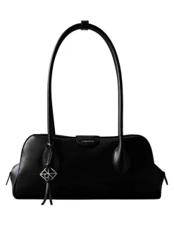 Calvin Klein Emblem Trio Shoulder Bag in Black