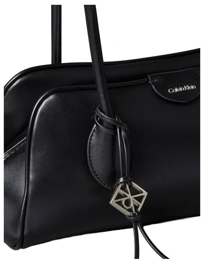 Calvin Klein Emblem Trio Shoulder Bag in Black