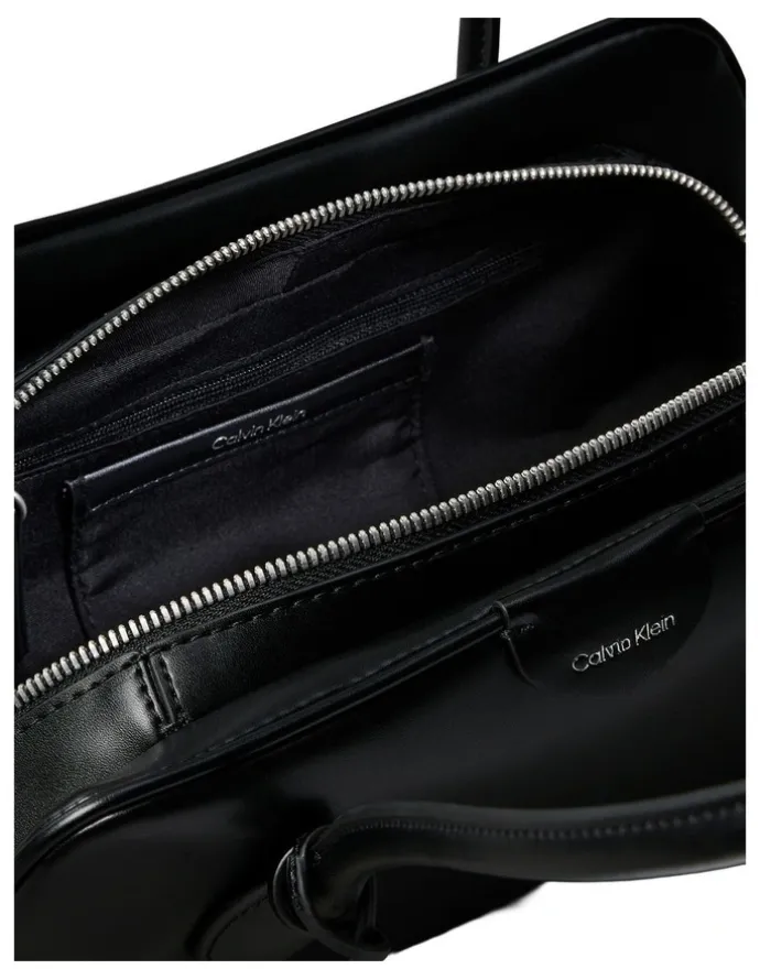 Calvin Klein Emblem Trio Shoulder Bag in Black