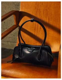 Calvin Klein Emblem Trio Shoulder Bag in Black