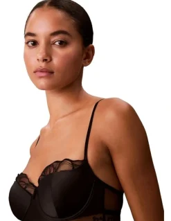 Calvin Klein Floral Lace Bodysuit in Black