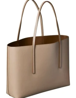 Calvin Klein Foil Logo Small Tote Bag in Brown