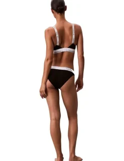 Calvin Klein Icon Cotton Modal Lightly Lined Bralette in Black
