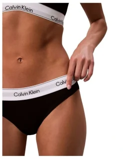 Calvin Klein Icon Cotton Modal Bikini Brief in Black