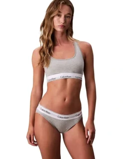 Calvin Klein Icon Cotton Modal Bikini Brief in Grey Heather
