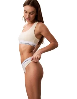 Calvin Klein Icon Cotton Modal Thong in Pear Sorbet
