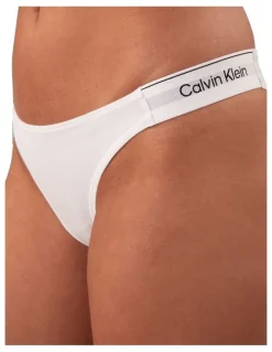 Calvin Klein Icon Cotton Modal String Bikini in White