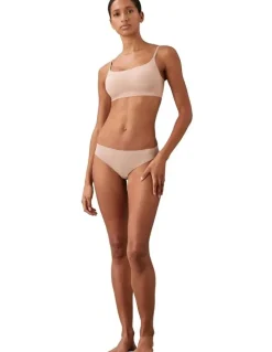 Calvin Klein Invisibles Thong in Beige