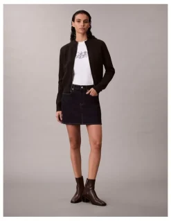 Calvin Klein Jeans Denim Mini Skirt in CK Classic Rinse