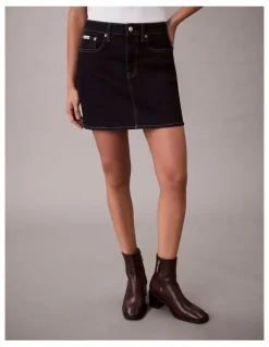 Calvin Klein Jeans Denim Mini Skirt in CK Classic Rinse