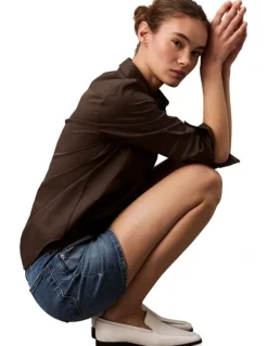 Calvin Klein Jeans Hi Rise Midi Denim Short