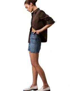 Calvin Klein Jeans Hi Rise Midi Denim Short