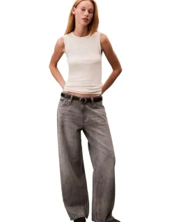 Calvin Klein Jeans Low Rise Baggy Jeans in Grey