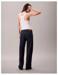 Calvin Klein Jeans Signature 90's Straight Jeans in True Indigo