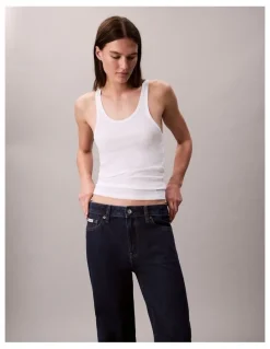 Calvin Klein Jeans Signature 90's Straight Jeans in True Indigo